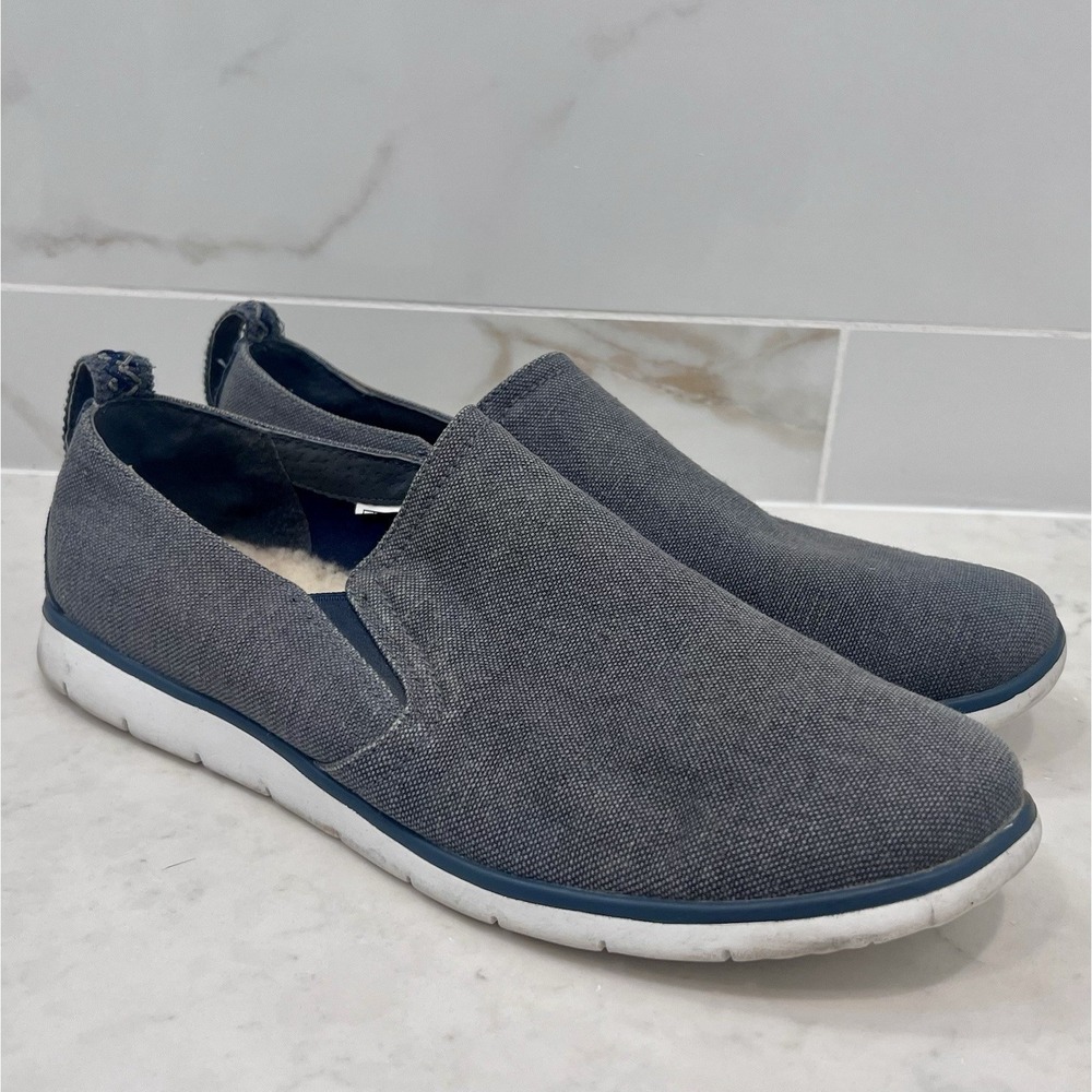 UGG AUSTRALIA CONLEY SNEAKERS MENS SIZE 12 FUR LINED BLUE SNEAKERS